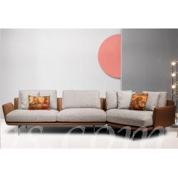 Italian style 意式ins輕奢風異形轉角真皮梳化369cm(IS0440)