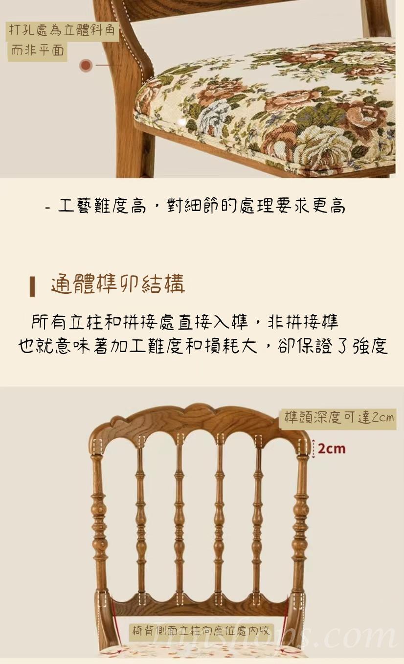 北美實木餐桌 復古藝術橡木長方形帶抽屜餐桌 140cm/160cm(IS0455)