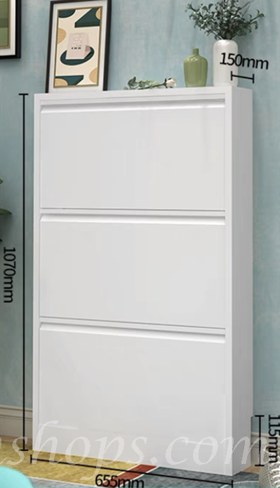 翻斗鞋櫃超薄15cm大容量多層簡易收納鞋櫃 50cm/65.5cm/71cm/80cm (IS8001)