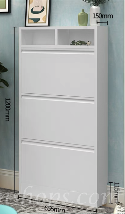 翻斗鞋櫃超薄15cm大容量多層簡易收納鞋櫃 50cm/65.5cm/71cm/80cm (IS8001)