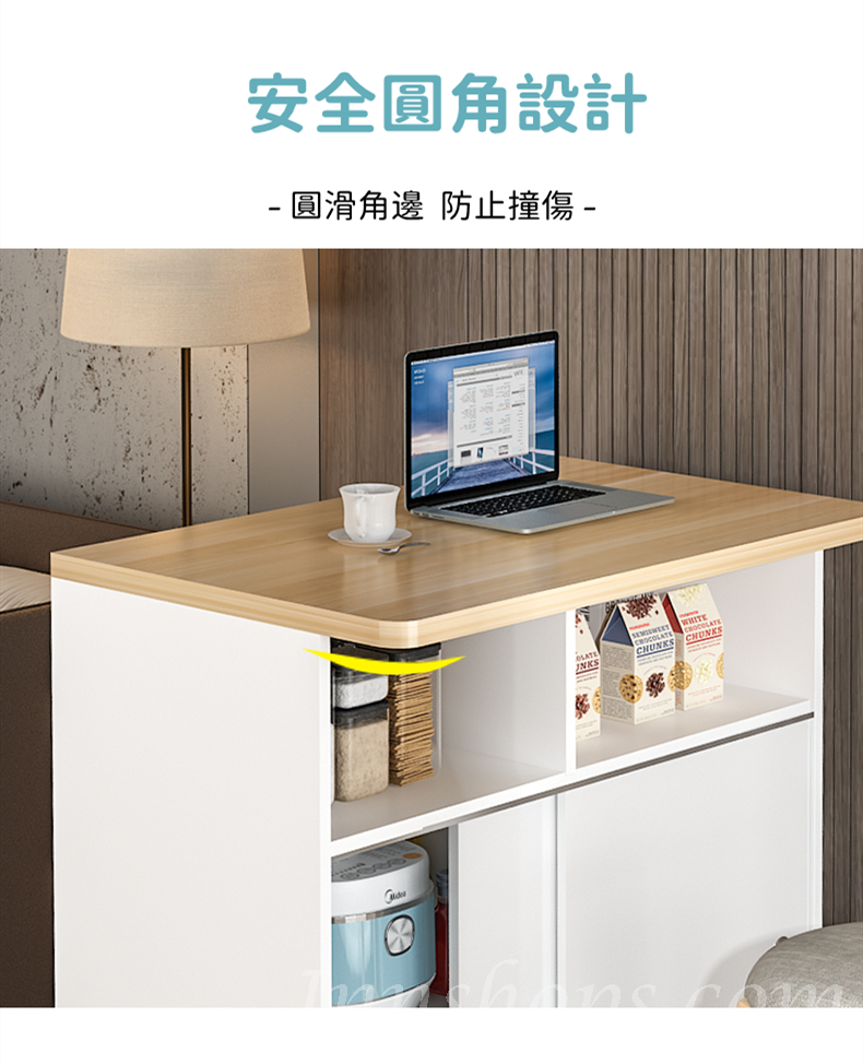 時尚家用 廚房玄關隔斷櫃 餐邊櫃 多功能置物架 80cm/ 100cm/ 120cm/ 140cm/ 160cm(IS8027)