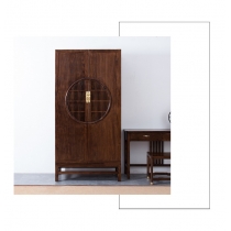 中式老榆木衣櫃 實木家具100cm  (IS0159)