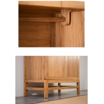 中式老榆木衣櫃 實木家具100cm  (IS0159)