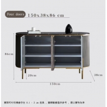 Italian style 餐邊櫃 玄關櫃進門入戶客廳大理石隔斷櫃 100cm/120cm/150cm(IS0022)