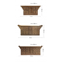 Southeast Asian Style東南亞風格 泰式藝術實木復古電視櫃 泰國玄關櫃子110cm/150cm/180cm (IS0279)