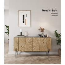 Nordic style 北歐創意藝術實木餐邊櫃  儲物櫃150cm (IS0360)