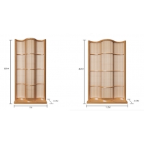 楠竹系列 日式弧形屏風 玄關客廳餐廳隔斷100/120cm  (IS0378)