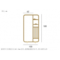 中式禪意實木屏風鏤空座屏室內客廳遮擋隔斷100cm (IS0381)