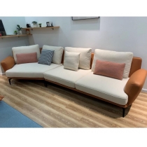 Italian style 意式ins輕奢風異形轉角真皮梳化369cm(IS0440)