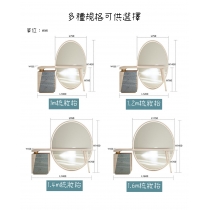 Italian 奢華高級實木全身鏡梳妝台化妝桌 送妝凳 100cm/120cm/140cm/160cm(IS0448)