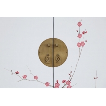 Chinese style 新中式老榆木實木衣櫃 古典彩繪儲物櫃90cm(IS0467)