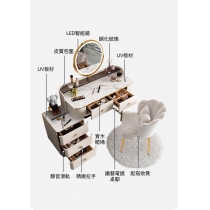 意式氣派系列 高級輕奢梳妝枱 多功能雙層化妝枱 化妝桌 送妝凳  60cm/80cm/100cm/120cm （IS7996)
