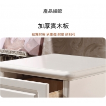 田園象牙白實木 帶鎖櫃桶 收納櫃 15cm/20cm/25cm/30cm/35cm/40cm/45cm/50cm (IS8008)