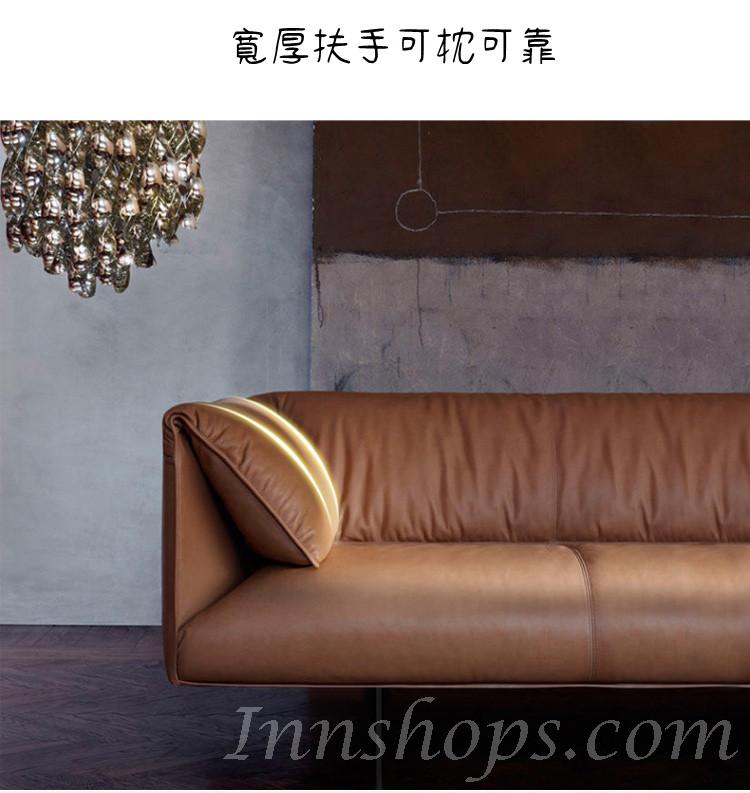 北歐原創設計現代簡約真皮頭梳化 120cm/180cm/220cm/280cm(IS0441)