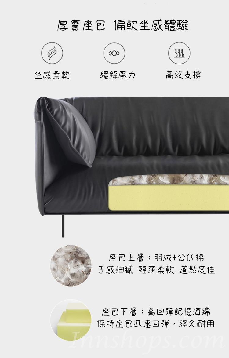北歐原創設計現代簡約真皮頭梳化 120cm/180cm/220cm/280cm(IS0441)