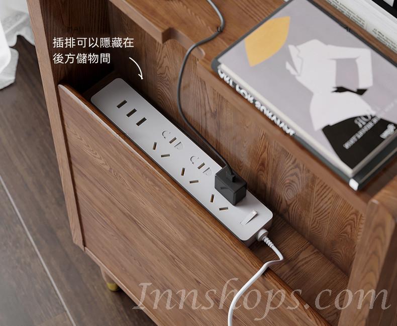 北歐實木小書櫃書架儲物收納櫃 家用陳列架櫃(IS0477)