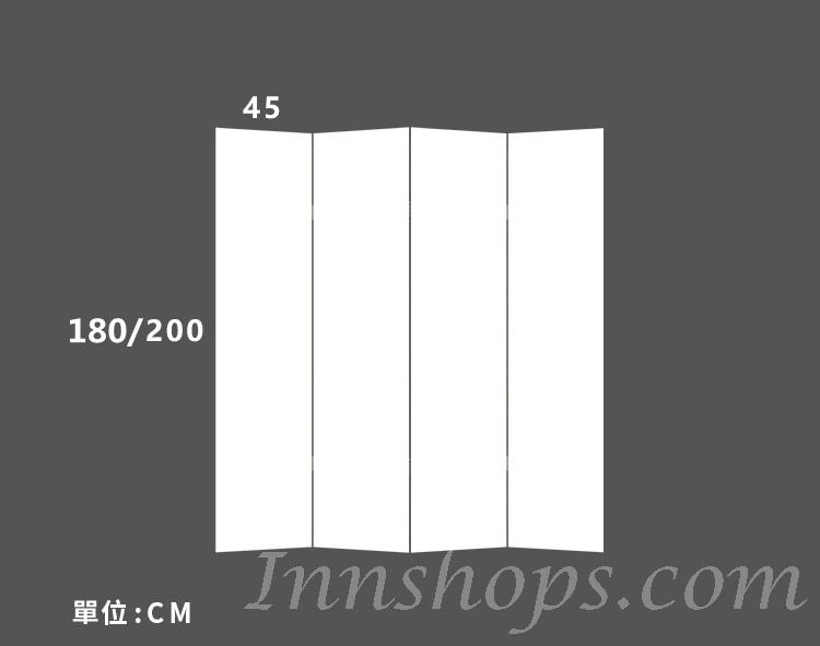 中式屏風 現代簡約隔斷折疊移動客廳遮擋床邊家用180cm/200cm (IS8033)