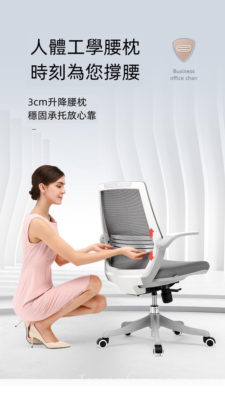 學校家具人體工學椅電腦椅家用椅子 學習椅舒適久坐辦公轉椅（IS8042）