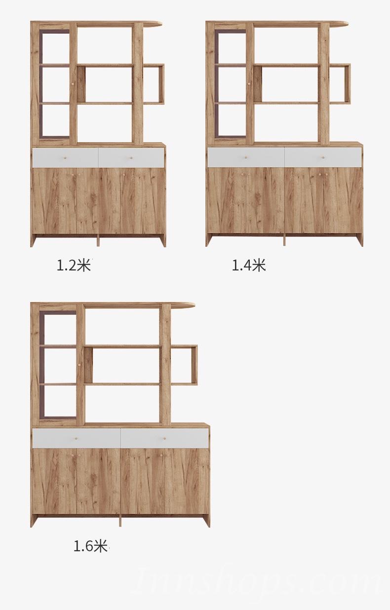 北歐摩登 屏風櫃 玄關櫃鞋櫃 屏風酒櫃隔斷雙面置物架實木櫃*80cm/100cm/120cm/140cm/160cm (IS8058)