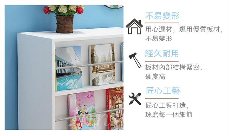 兒童皇國 創意兒童旋轉折疊桌 書架書櫃組合一體小戶型電腦台 書櫃（IS8062)