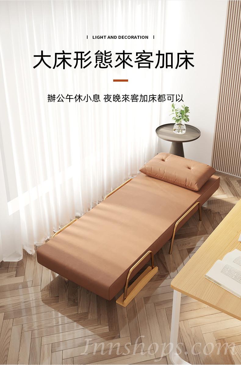 北歐梳化床可折疊兩用 單人雙人 小戶型客廳書房梳化椅68cm/80cm/100cm/120cm(IS8063)