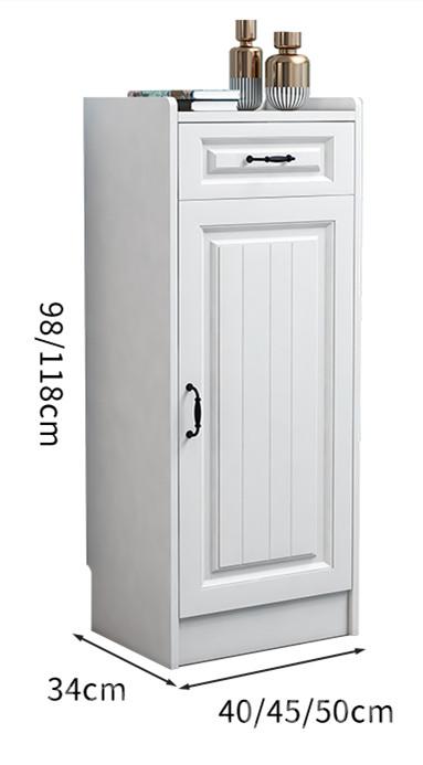 時尚系列 窄款小戶型迷你小鞋櫃 收納單門櫃*98cm/118cm (IS8087)