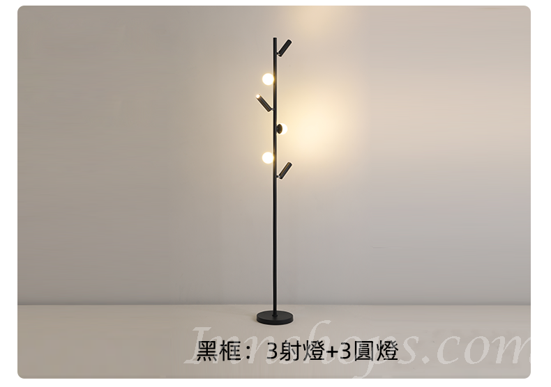 創意落地燈led現代簡約個性衣帽架客廳燈主臥室燈衣帽間燈具燈飾(IS8100)