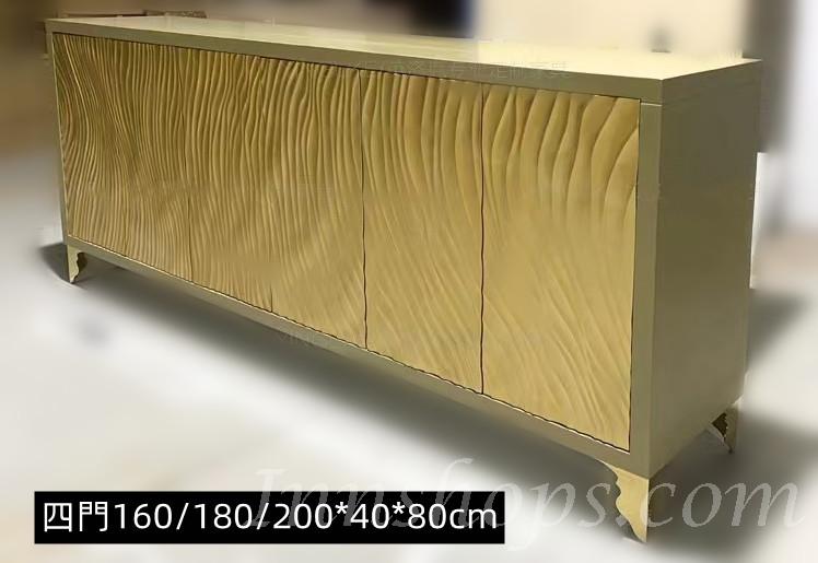 Neoclassical 新古典實木客廳電視櫃 後現代裝飾玄關櫃 實木餐邊櫃80cm/90cm/120cm/140cm/160cm/180cm/200cm (IS0068)