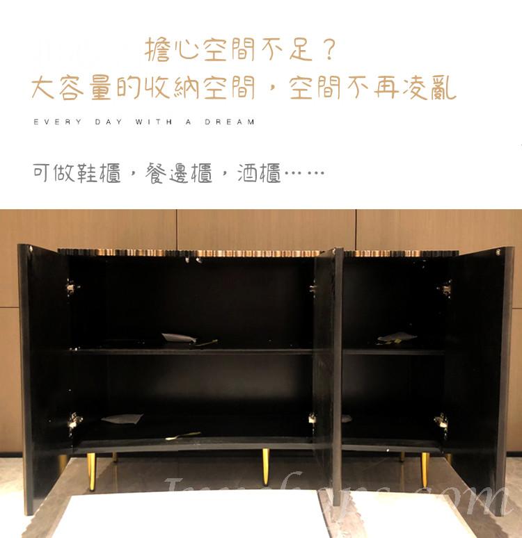 Neoclassical 新古典 輕奢玄關櫃 後現代 儲物櫃 別墅客廳邊櫃 80cm/100cm/120cm/150cm/180cm/200cm(IS0073)