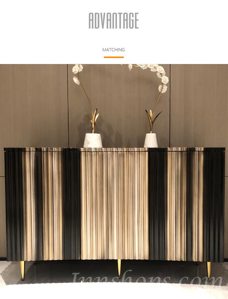 Neoclassical 新古典 輕奢玄關櫃 後現代 儲物櫃 別墅客廳邊櫃 80cm/100cm/120cm/150cm/180cm/200cm(IS0073)