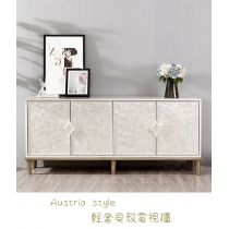 Austria style 輕奢貝殼門廳玄關櫃 鞋櫃儲物櫃 餐邊櫃裝飾櫃 80cm/100cm/120cm/140cm/160cm/180cm/200cm/220cm(IS0052)