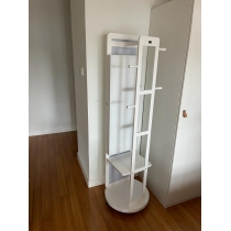 實木360度旋轉連身鏡飾物櫃衣物架儲物櫃 50cm (IS7645)