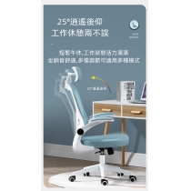 學校家具人體工學辦公椅 電腦椅 家用學生學習轉椅 宿舍靠背舒適久坐書桌椅子(IS8045)