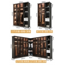 北歐格調系列 玻璃衣櫃40cm/45cm/80cm/120cm/160cm/200cm（IS8059）