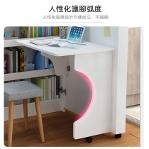 兒童皇國 創意兒童旋轉折疊桌 書架書櫃組合一體小戶型電腦台 書櫃（IS8062)