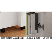 兒童皇國 創意兒童旋轉折疊桌 書架書櫃組合一體小戶型電腦台 書櫃（IS8062)