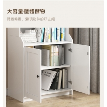 田園純白.象牙白系列 實木書架 兒童書櫃儲物櫃 收納櫃60cm/80cm(IS8064)