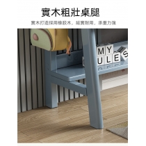 日式實木橡木 學校家具兒童學習桌實木書桌書架一體寫字桌 桌面可調椅可升降  86cm/106cm/126cm (IS8093)
