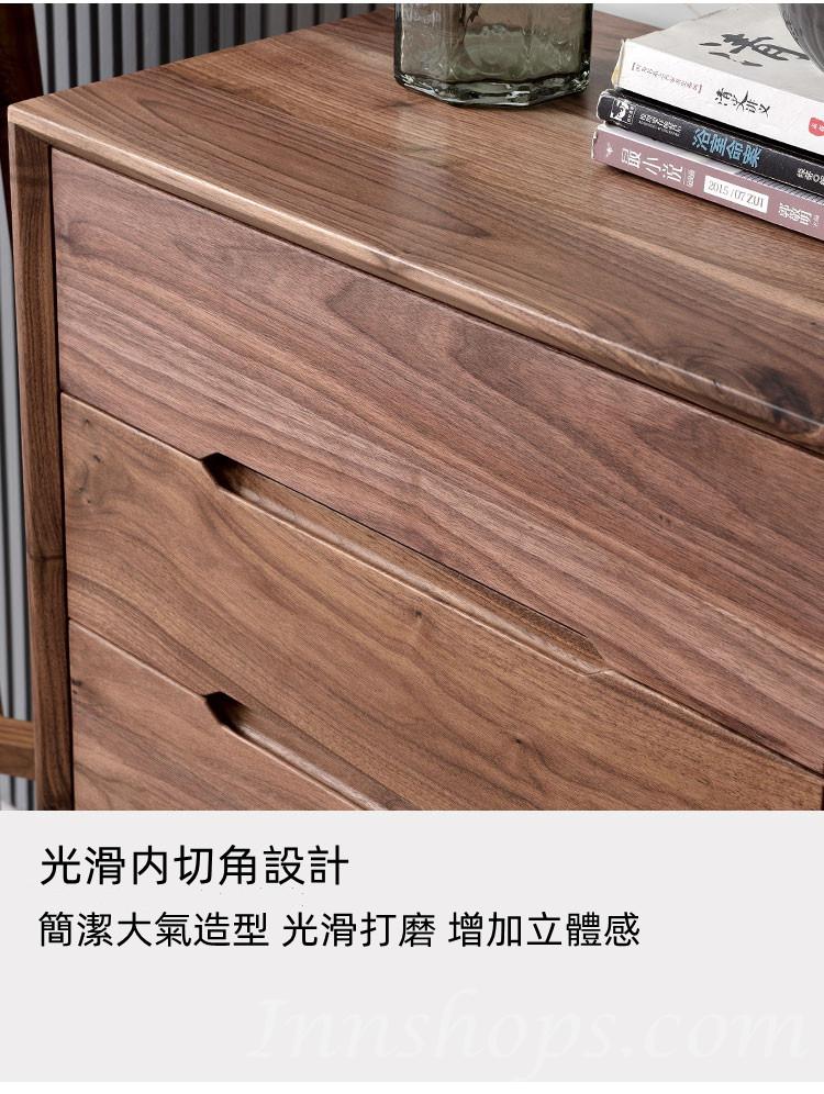 北歐黑胡桃木實木系列 黑胡桃木儲物櫃 60/80cm (IS0348)