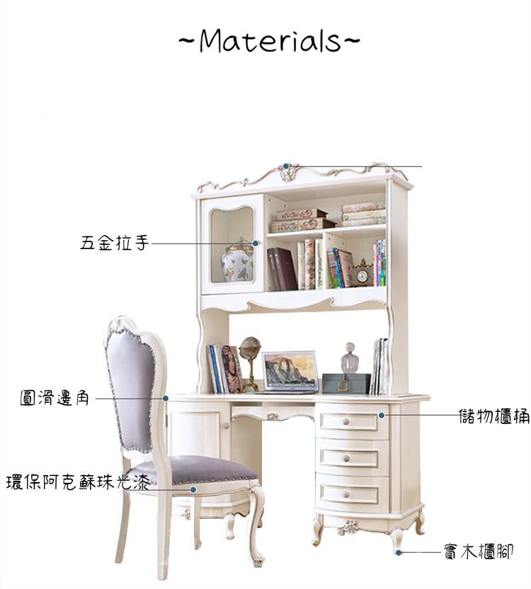 European and American style 歐式實木書桌  電腦台  140cm (IS0501)