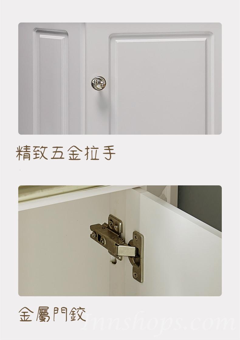 歐式實木角櫃 白色轉角櫃 44cm (IS0522)