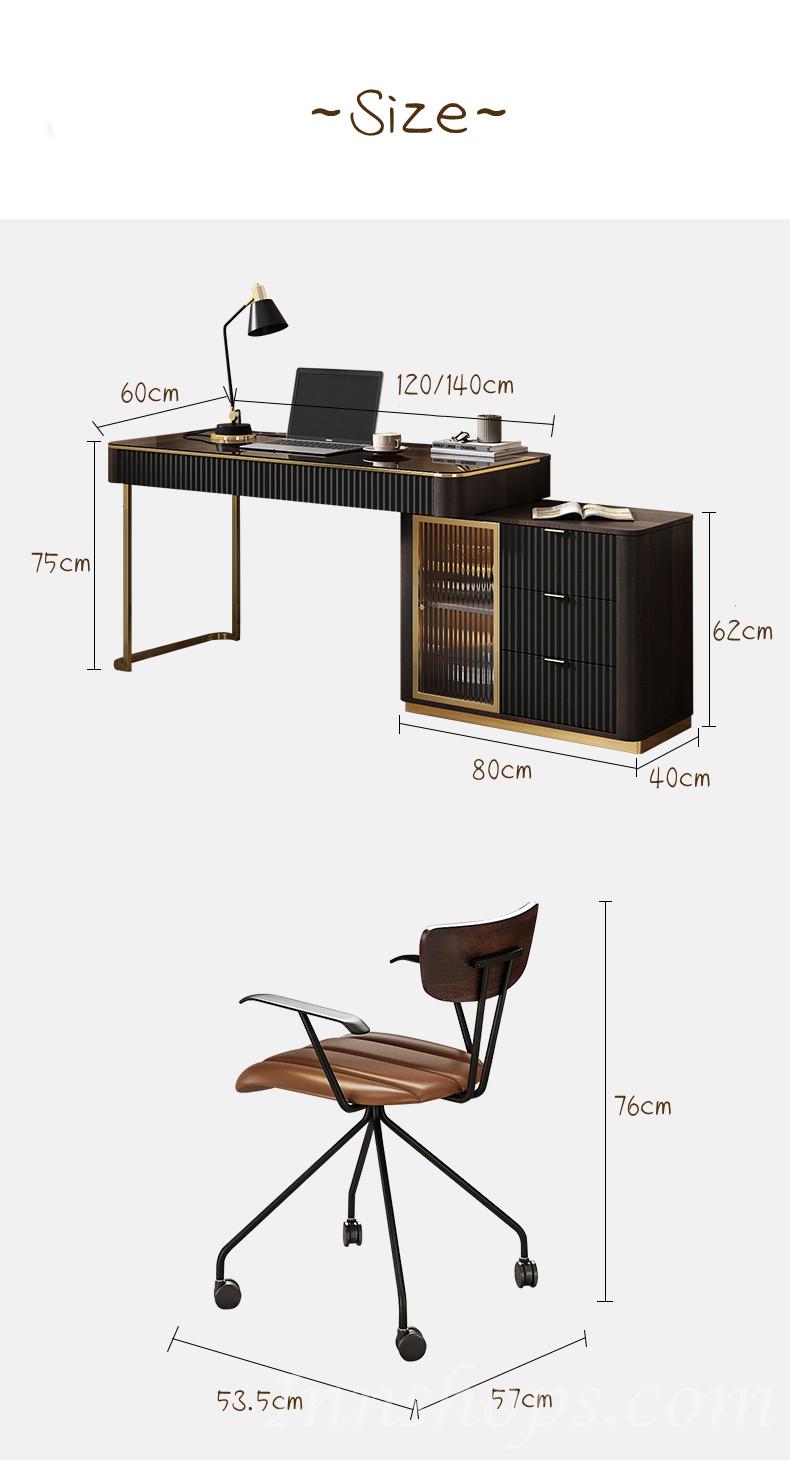 Italian style意式輕奢,書桌電腦桌 辦公桌 120/140cm (IS0627)