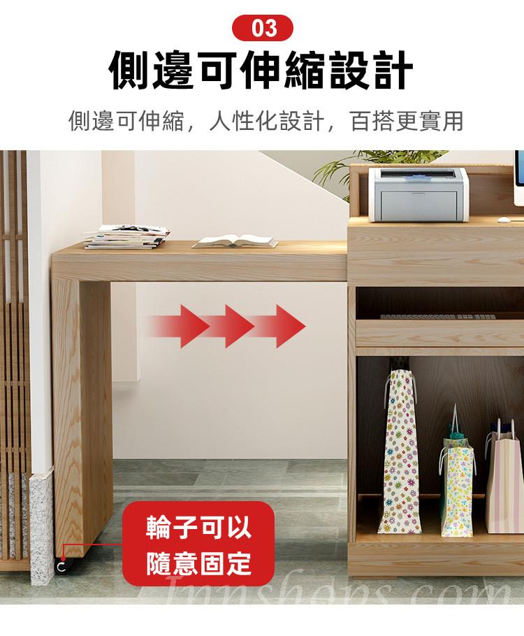 時尚收銀枱 吧枱 商用店鋪餐廳收銀櫃簡約現代前枱接待枱 68CM/88CM/108CM (IS8105)