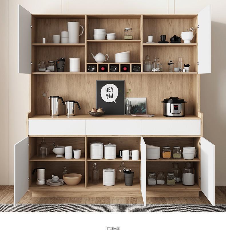 北歐品味糸列 現代簡約餐邊櫃 儲物高櫃置物櫃120cm/160cm(IS8113)