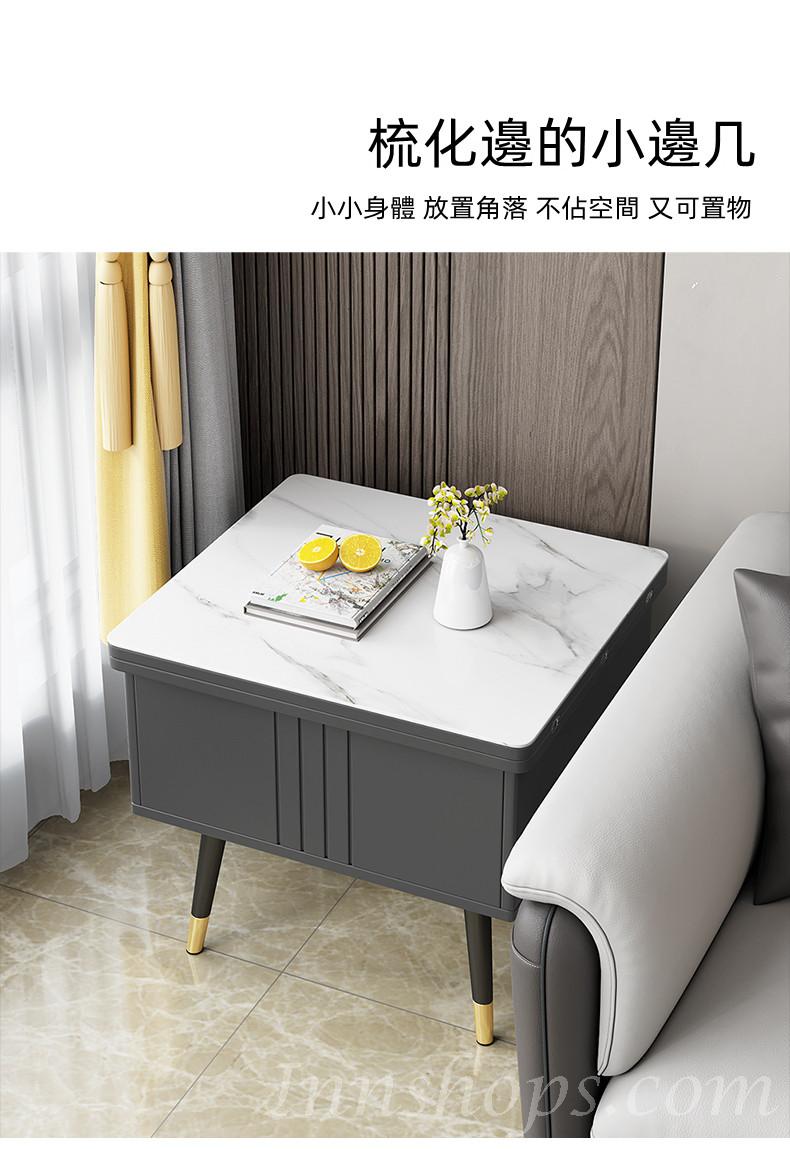 北歐格調系列 創意小戶型折疊茶几 餐桌兩用多功能岩板飯桌 （IS8125）