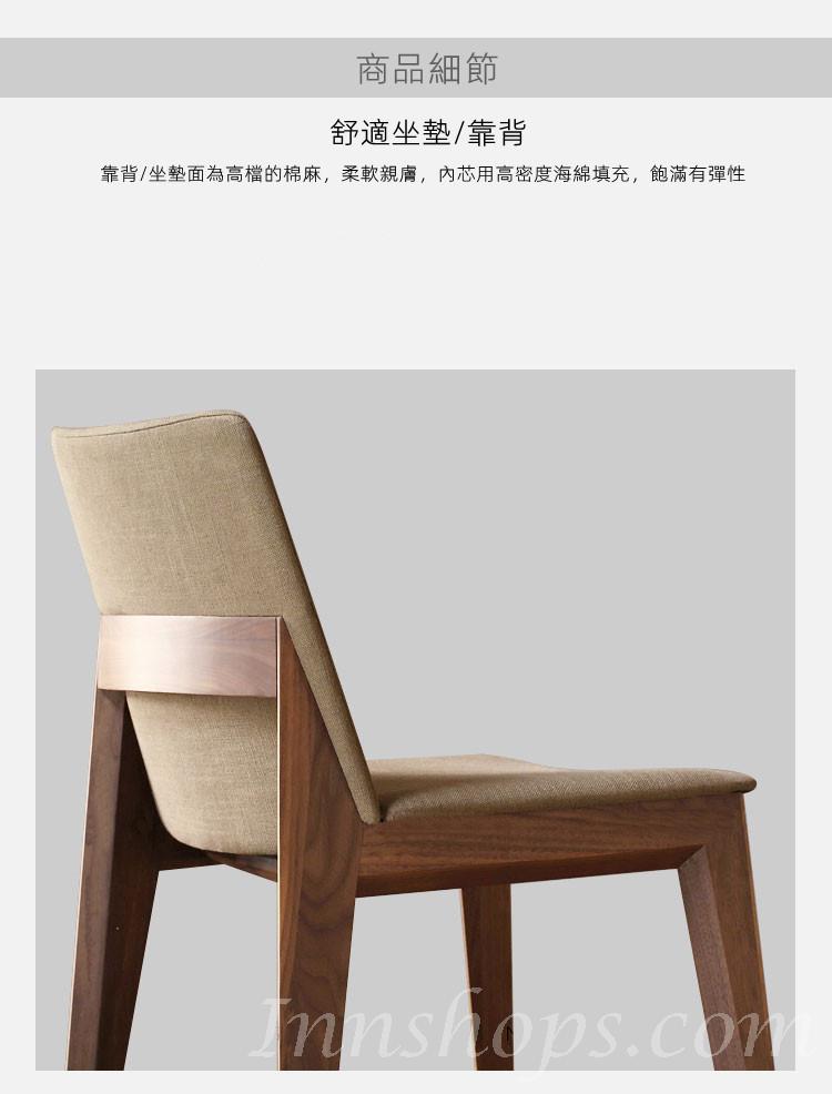 北歐實木白蠟木系列 餐椅 設計書桌椅  凳子47cm(IS8154)		