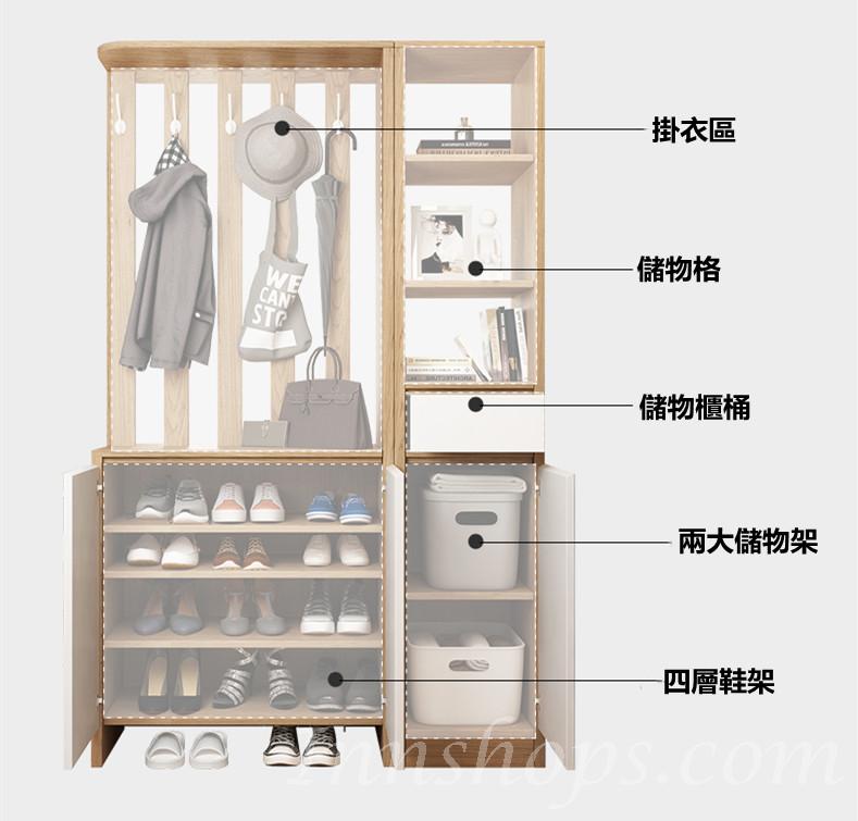 北歐摩登系列 屏風裝飾櫃 玄關櫃 鞋櫃 間廳櫃*120cm (IS8163)