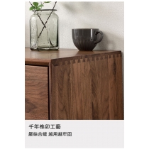 北歐黑胡桃木實木系列 黑胡桃木儲物櫃 60/80cm (IS0348)