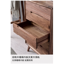 北歐黑胡桃木實木系列 黑胡桃木儲物櫃 60/80cm (IS0348)