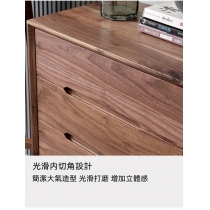 北歐黑胡桃木實木系列 黑胡桃木儲物櫃 60/80cm (IS0348)